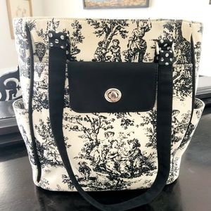 Toile Tote, bone/black